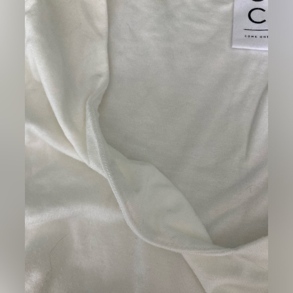 Long sleeve white modal shirt size small. - Picture 2 of 4